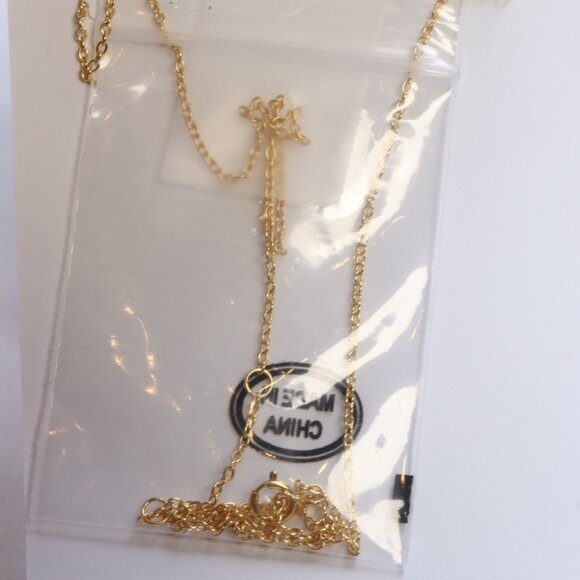 Meghan Browne Style 18k over .925 Sterling Black & Clear Crystal Necklace - Picture 3 of 3